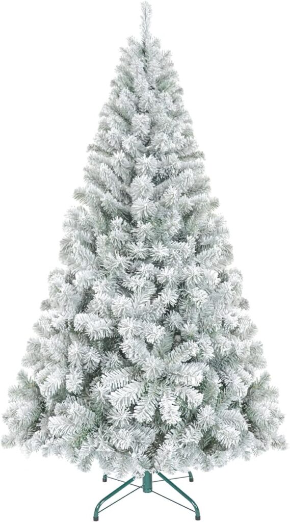 Find a Christmas Tree Under $50 | Cheap Christmas Tree Finds | White Christmas Tree Under $50 | Snow Flocked Christmas Tree | Cheap 6ft Christmas Trees