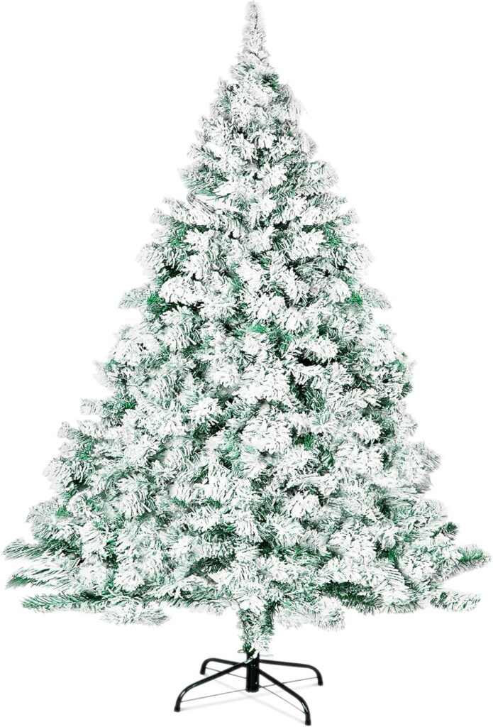 Find a Christmas Tree Under $50 | Cheap Christmas Tree Finds | White Christmas Tree Under $50 | Snow Flocked Christmas Tree | Cheap 6ft Christmas Trees | Pre-Decorated Christmas Tree